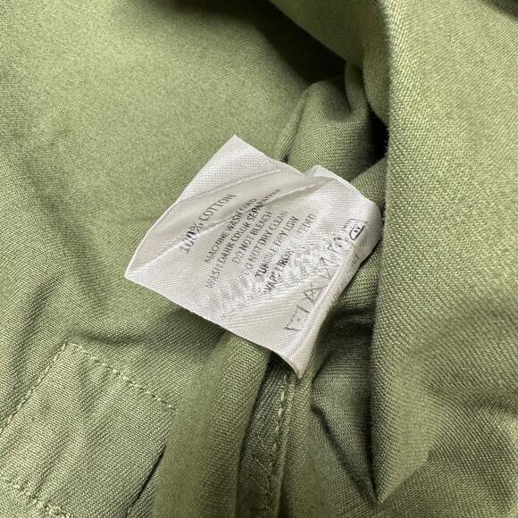 Oak & Acorn NWT Painter Cropped Jacket Sage Green Size XL Cutoff Hem Back Buckle - Picture 9 of 12